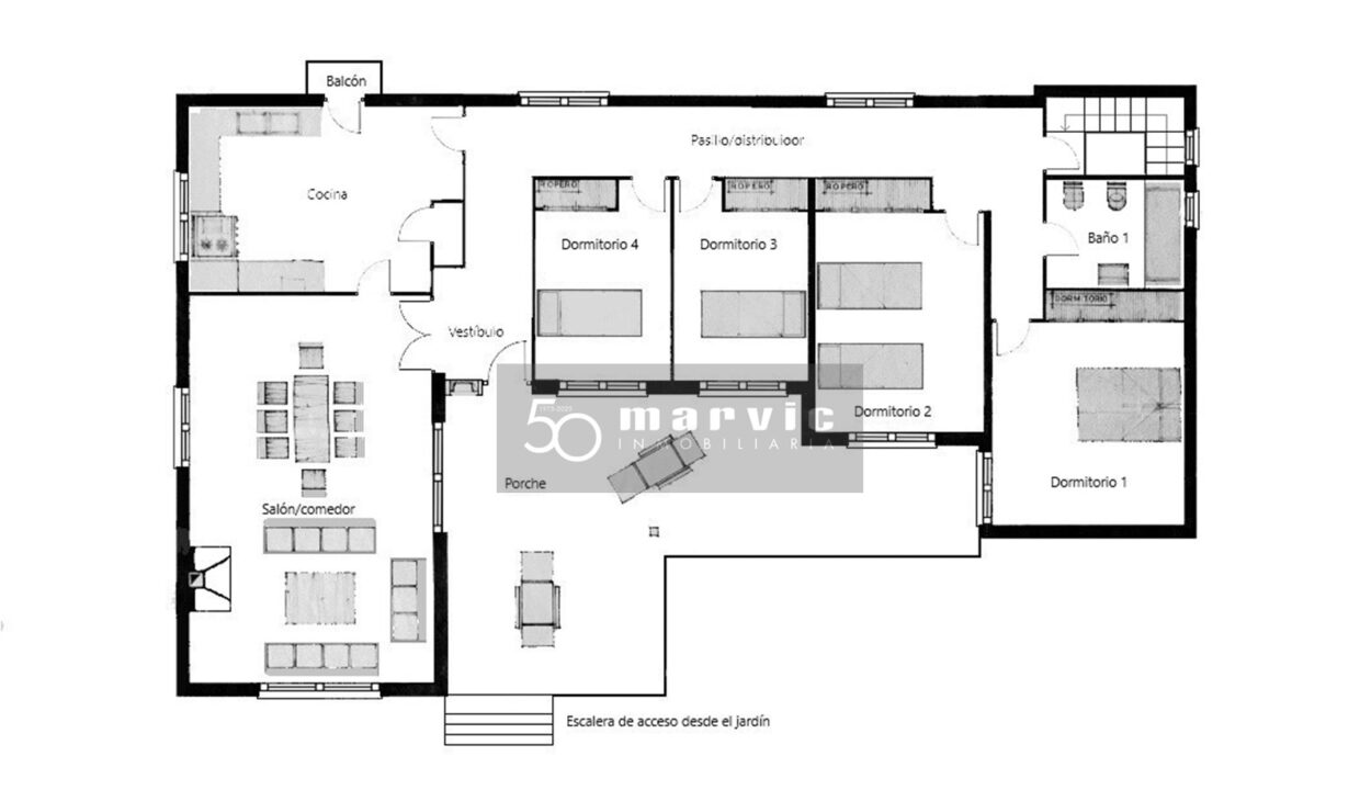 Plano Riu Millars 6, DISTRIBUCIÓN con escaleras