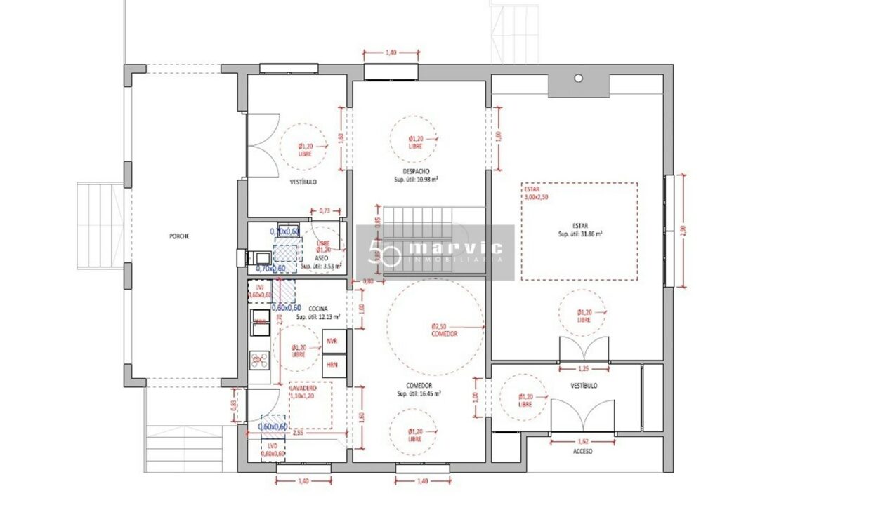 PLANO arquitecto planta 1, Mas Andreus 46